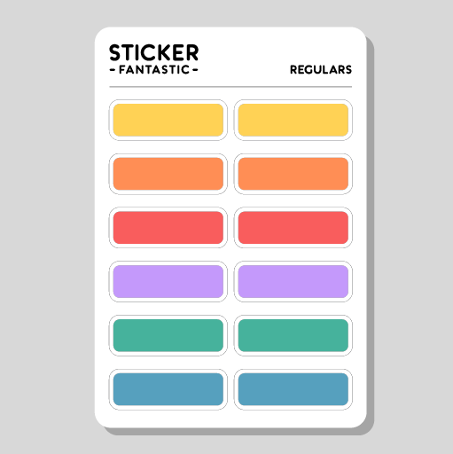 Sticker Fantastic kids name labels, name stickers for kids, daycare labels, colorburst rainbow color